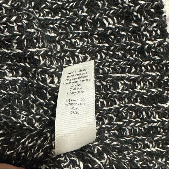 Athleta Sierra Tunic Sweater Womens Sz Small Black Marled Crew Wool Blend Knit - Picture 2 of 5